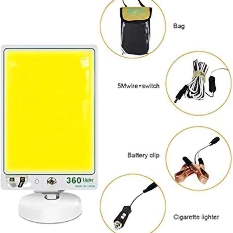 لمبة رحلات وطوارئ 360 LED من – إضاءة بانورامية لا تقارن!