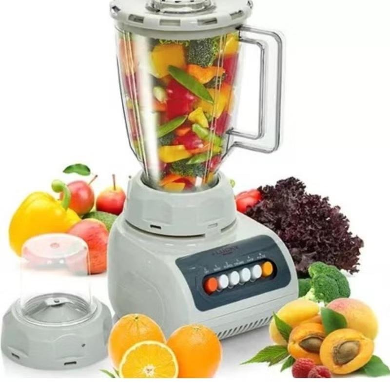 خلاط كهربائي YM-999 سعة 1.5لتر مع مطحنة توابل و لحم و 4 سرعات , بقوة 350 وات للفواكه والخضروات