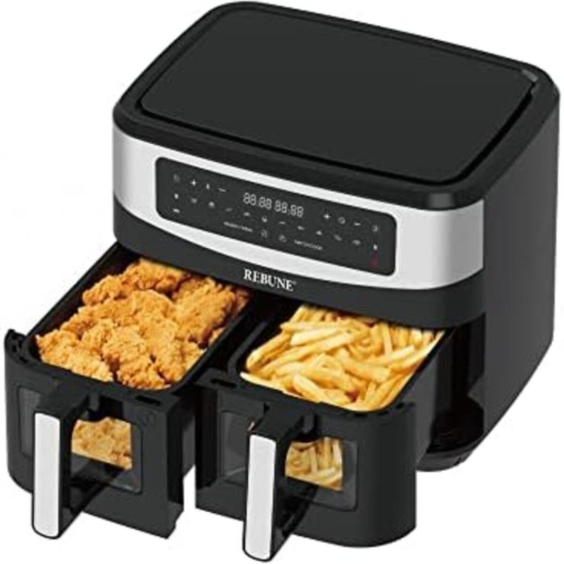 مقلاة هوائية للطهي الصحي بدون زيوت، RE-11-041، أسود