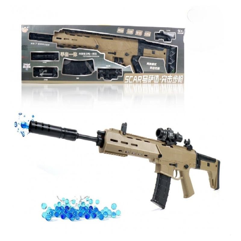 مسدس ماء جل رصاصي أوتوماتيكي بلون الصحراء