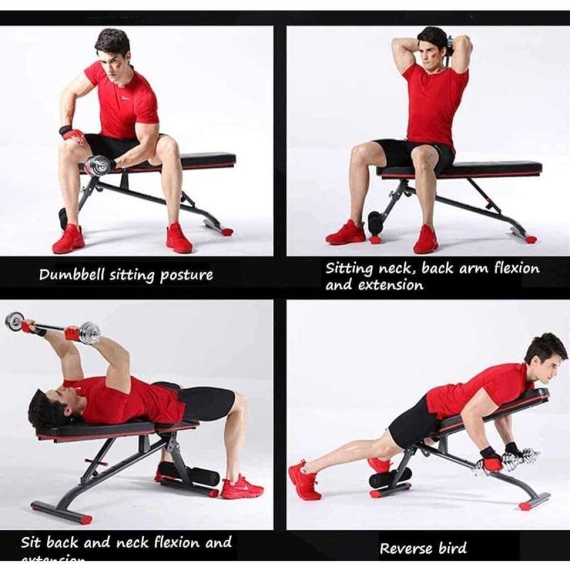 مقعد بنش للتمارين الرياضية قابل للضبط ومتعدد الوظائف 1201