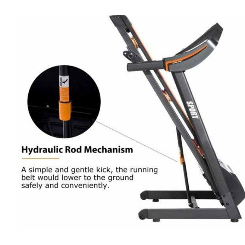 سير كهربائي مع مساج 1.75 حصان شاشة لمس USB انحدار يدوي وزن 100كج موديل 5050D - 5050A