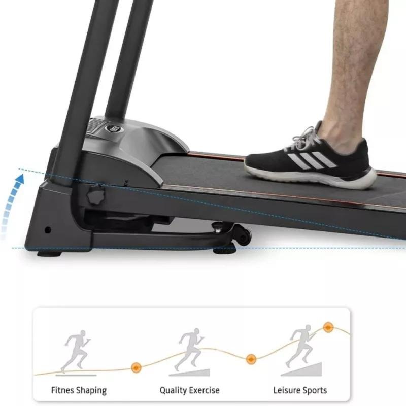 سير كهربائي بقوة تصل 1.5 حصان، يتحمل 90 كجم، 3 مستويات انحدار ،سطح جري 400 في 1200 ملم، 505D,مع مساج