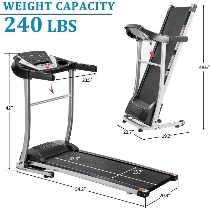 سير كهربائي منزلي قابل للطي موديل 6069A | شاشة لمس | 12 برنامج | يتحمل حتى 90 كجم - 1.5 حصان