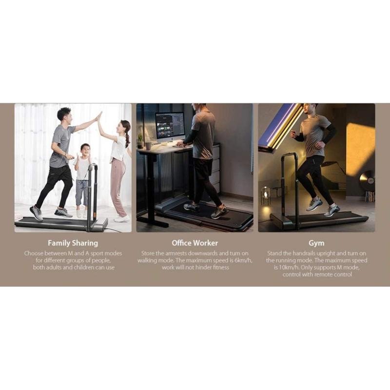 سير مشي كهربائي بقوة 918 واط-مع ريموت, يتحمل 110كج-منطقة ركض 44 × 120سم-سرعة 0.5-10 كم/ساعة - R1