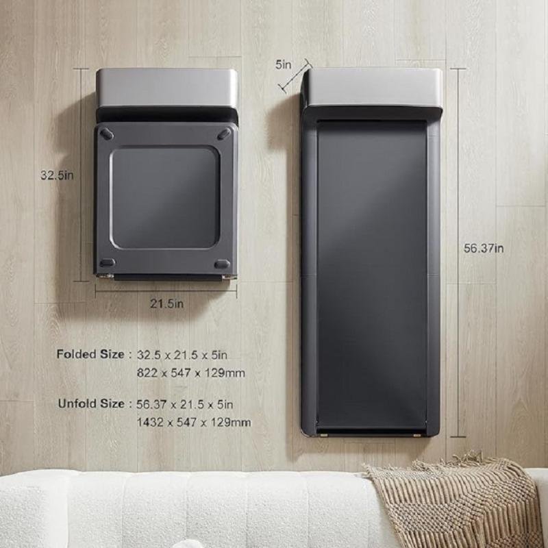 جهاز سير كهربائي P1 من – ذكي، محمول، قابل للطي، باللون الوردى