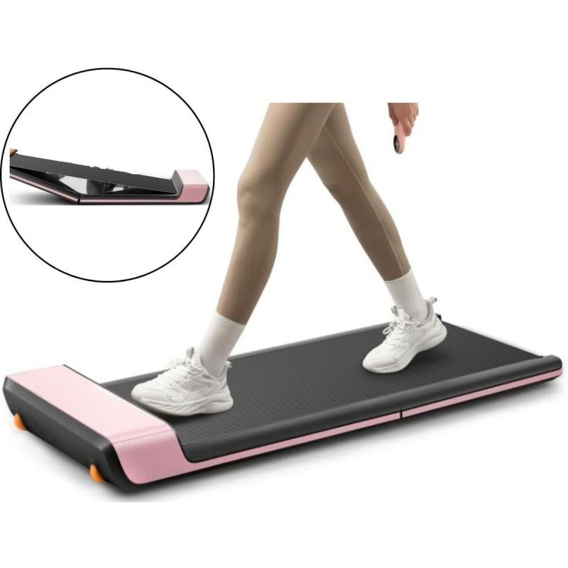 جهاز سير كهربائي P1 من – ذكي، محمول، قابل للطي، باللون الوردى