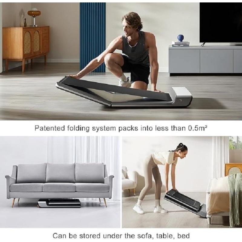 جهاز سير كهربائي P1 من – ذكي، محمول، قابل للطي، باللون الوردى