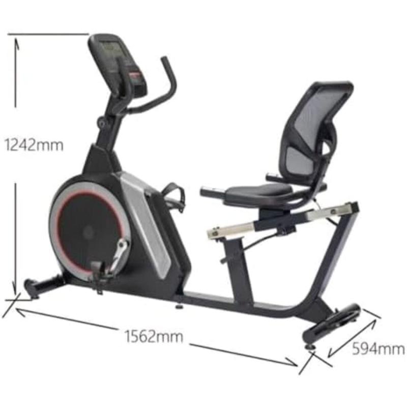 دراجة تمارين ثابتة مغناطيسية احترافية مع مسند للظهر