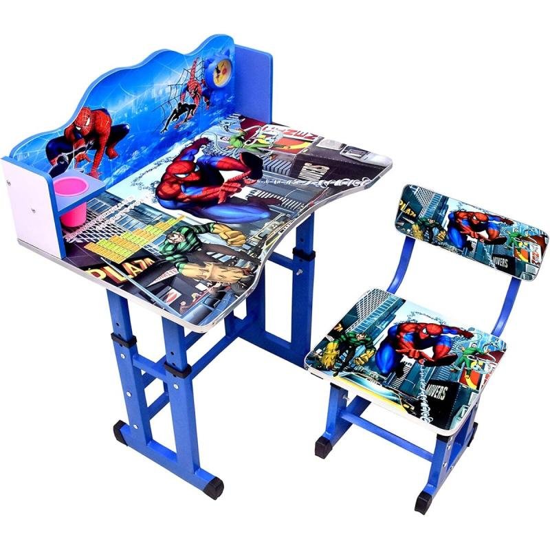 طقم طاولة وكرسي دراسة للأطفال من خشب توبي المصنوع يدويًا سبايدر