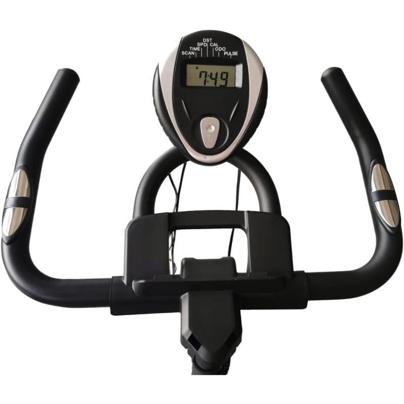 دراجة تمارين LJJ-806 تتحمل 120 كغ – شاشة عرض ذكية – مقعد مريح – مقاومة متغيرة – للتمارين المنزلية