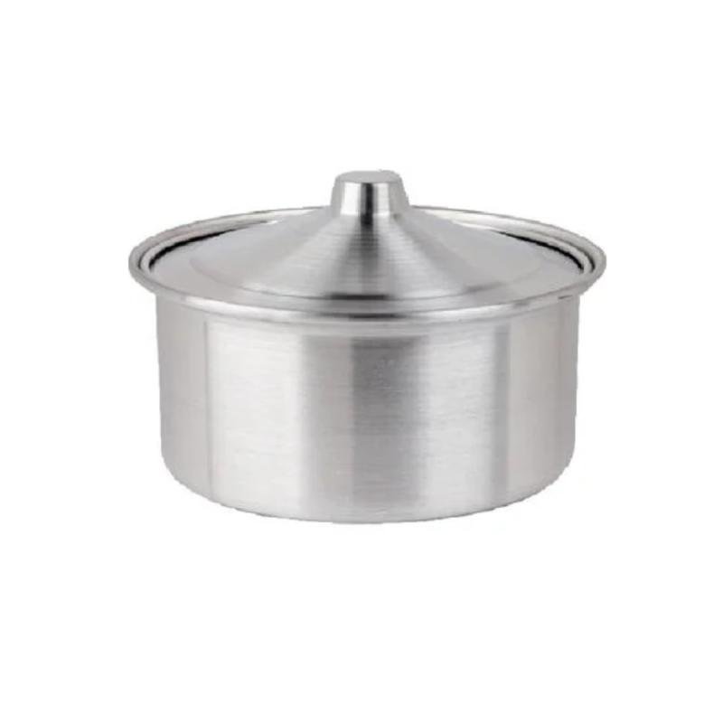 مجموعة من 6 أواني ألومنيوم صغيرة صناعة باكستانية مقاس 0.5/1/2/3/4/5 لتر (14/16/18/19/20/22 سم)