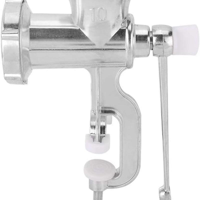 🥩 مفرمة لحم يدوية من سبائك الألومنيوم – متعددة الوظائف لصنع البرجر والنقانق – مقاس 10