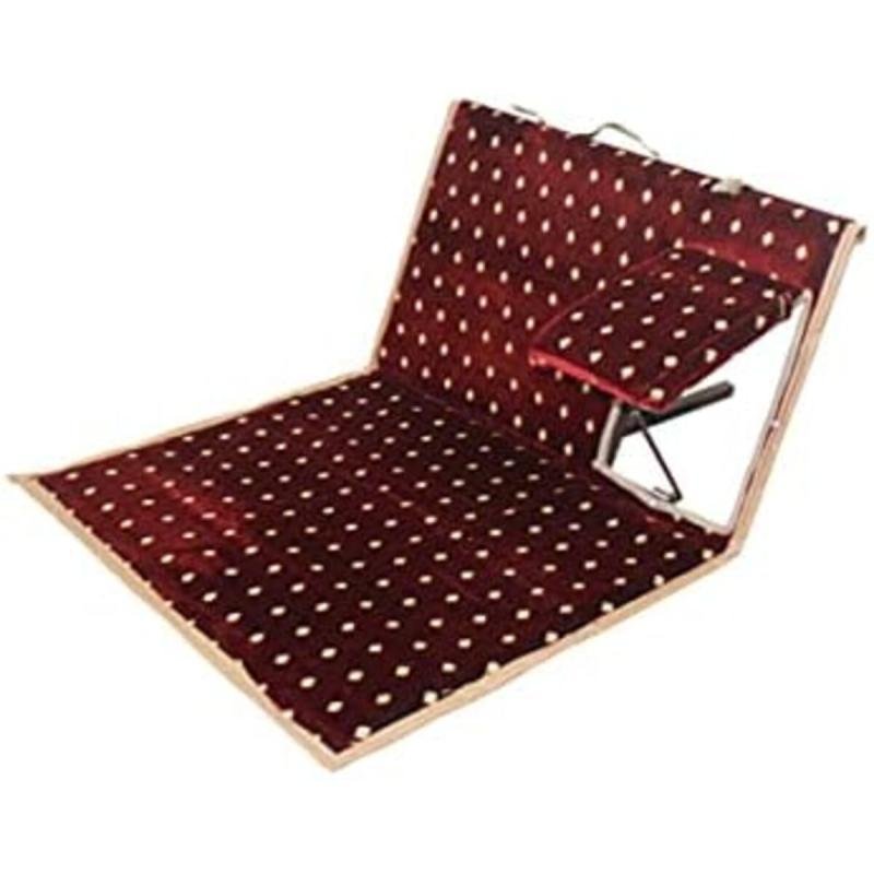 كرسي أرضي تقليدي قابل للطي مع مسند ذراع ومسند ظهر قابلين للتعديل