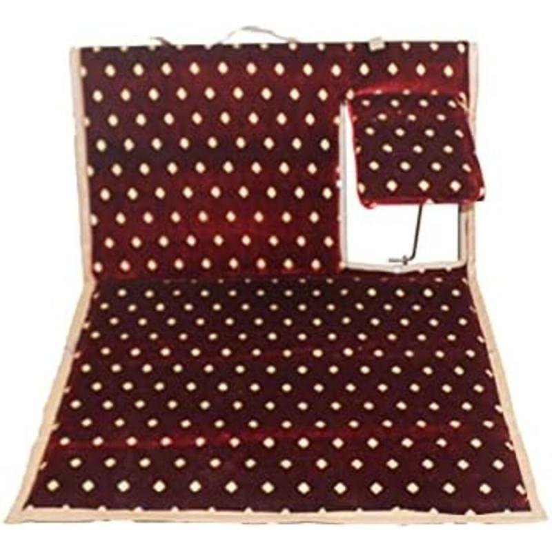 كرسي أرضي تقليدي قابل للطي مع مسند ذراع ومسند ظهر قابلين للتعديل