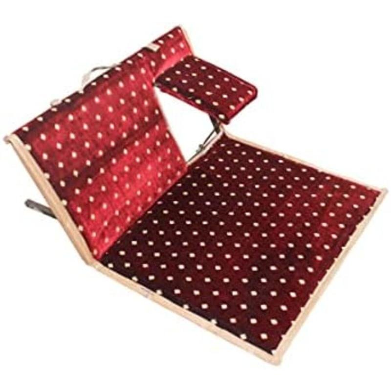 كرسي أرضي تقليدي قابل للطي مع مسند ذراع ومسند ظهر قابلين للتعديل