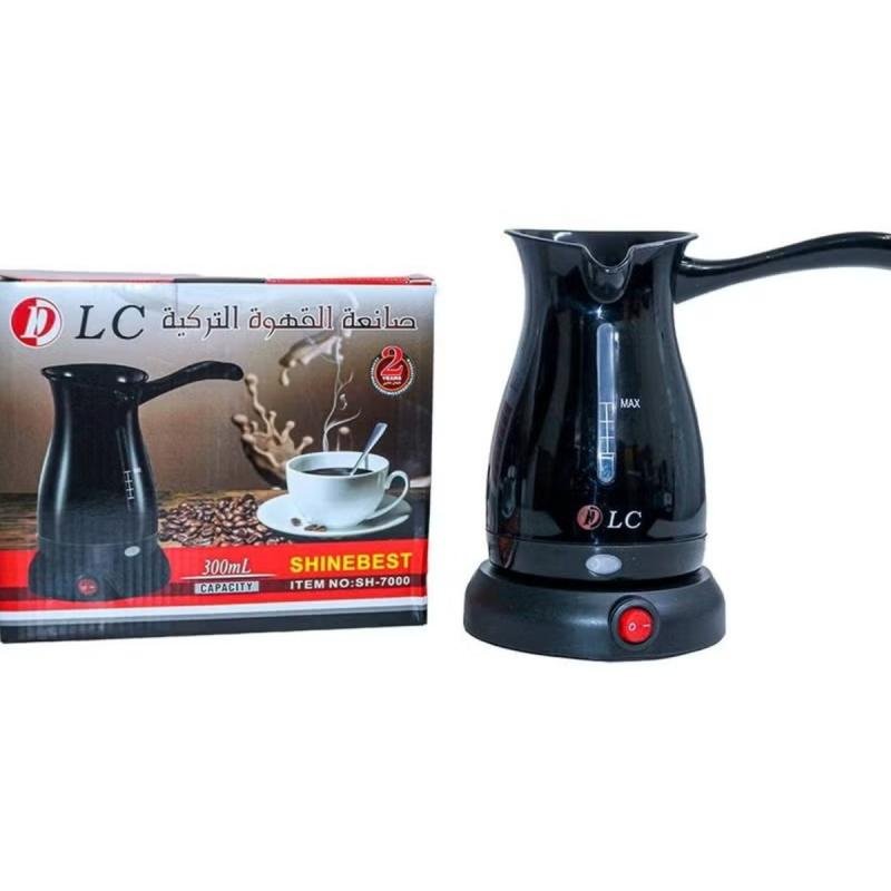 ماكينة تحضير القهوة التركية المدمجة 300 مل – 500 واط، لون أسود (موديل DLC-38103)