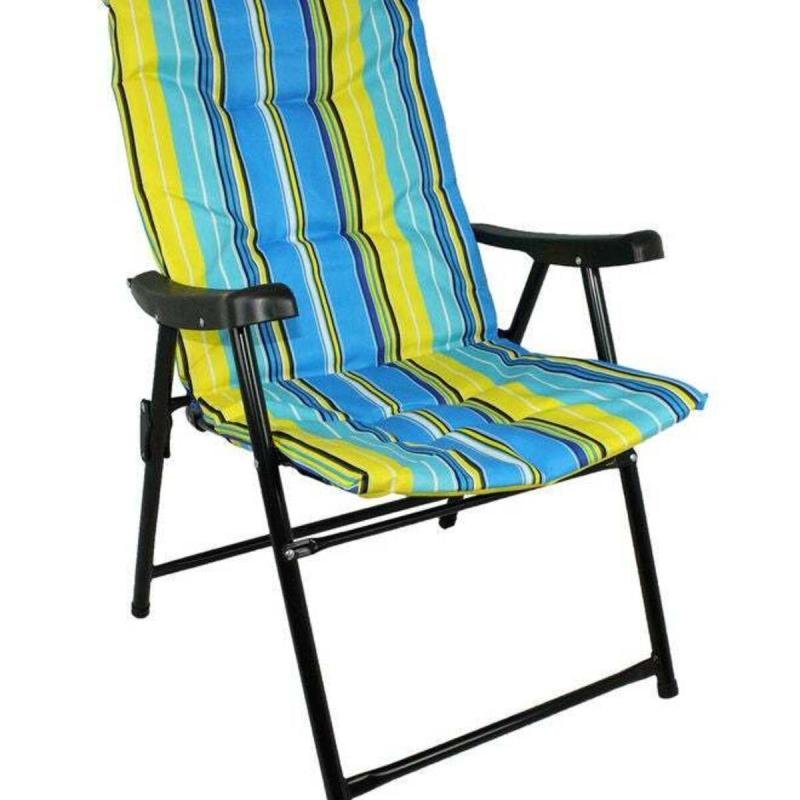 كرسي تخييم محمول متعدد الألوان 60 × 90 سم