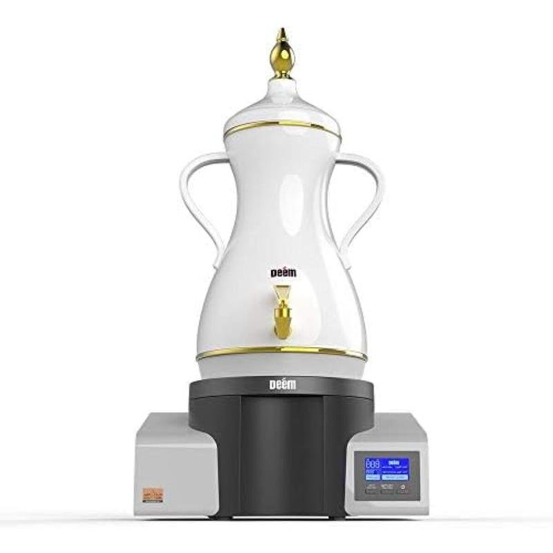 ماكينة صنع القهوة العربية دايم، موديل الضيوف، 7 لتر، أبيض، زجاج