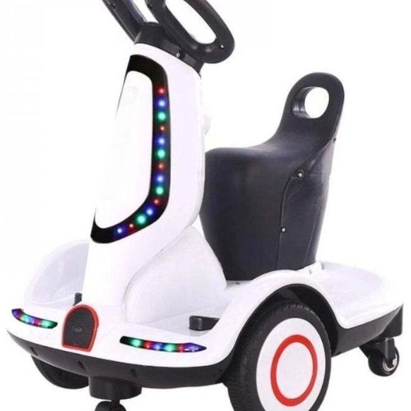 سكوتر كهربائي متعدد الوظائف للأطفال مزود بمحرك مزدوج وموسيقى وأضواء