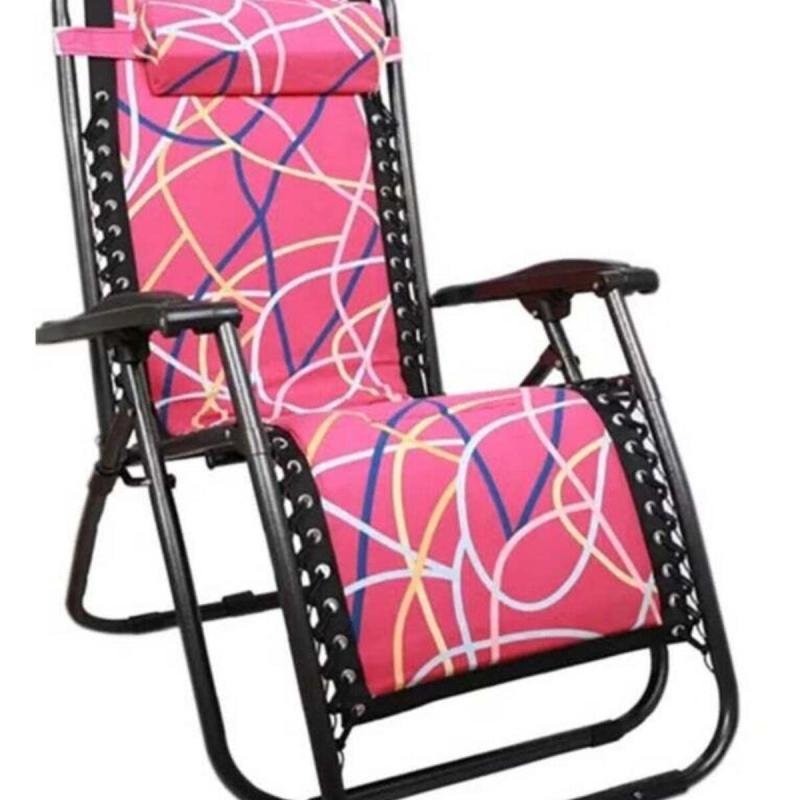 كرسي وسرير 2 في 1 للتخييم والرحلات قابل للطي مع وسادة لمزيد من الراحة