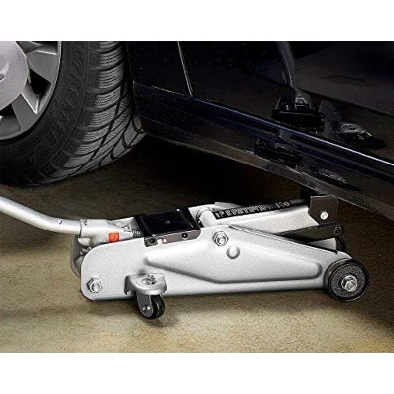 رافعة أرضية هيدروليكية - رافعة سيارة سعة 3 أطنان - رافعة عربة سعة 3 أطنان - رافعة استبدال إطارات السيارة - رمادي