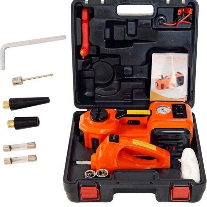 مجموعة رافعة سيارة هيدروليكية سعة 5 أطنان مع مفتاح كهربائي ومضخة هواء