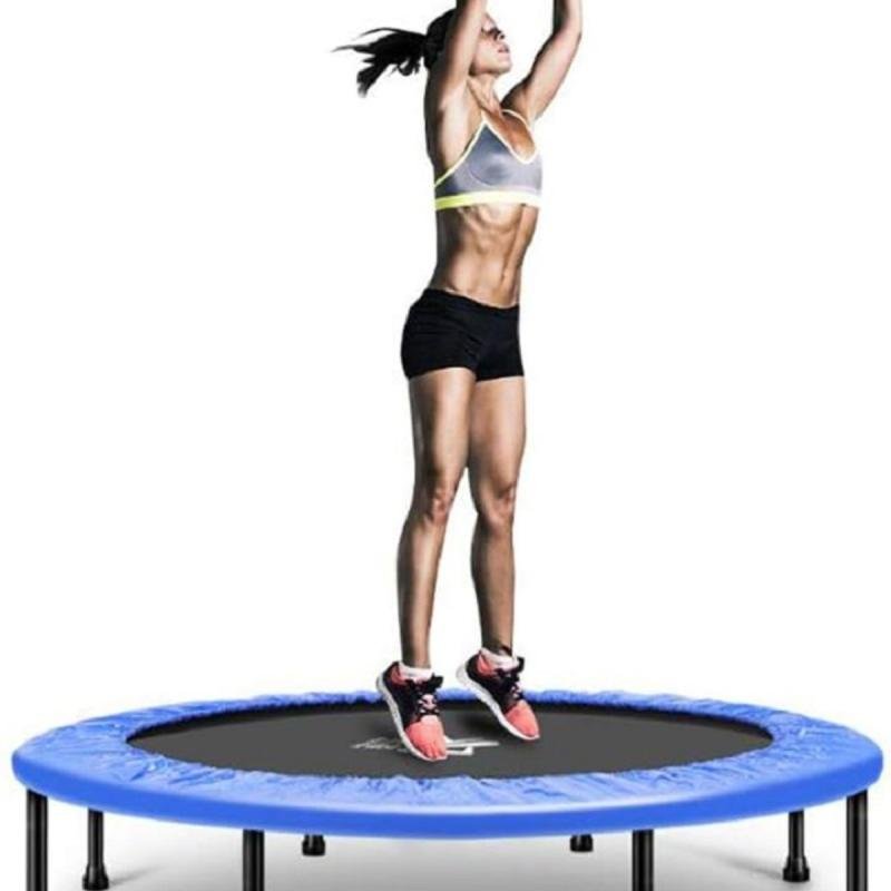 ترامبولين رياضي منزلي للتخسيس 100 سم يتحمل حتى 120 كجم,للبالغين والأطفال للتمارين داخل وخارج البيت