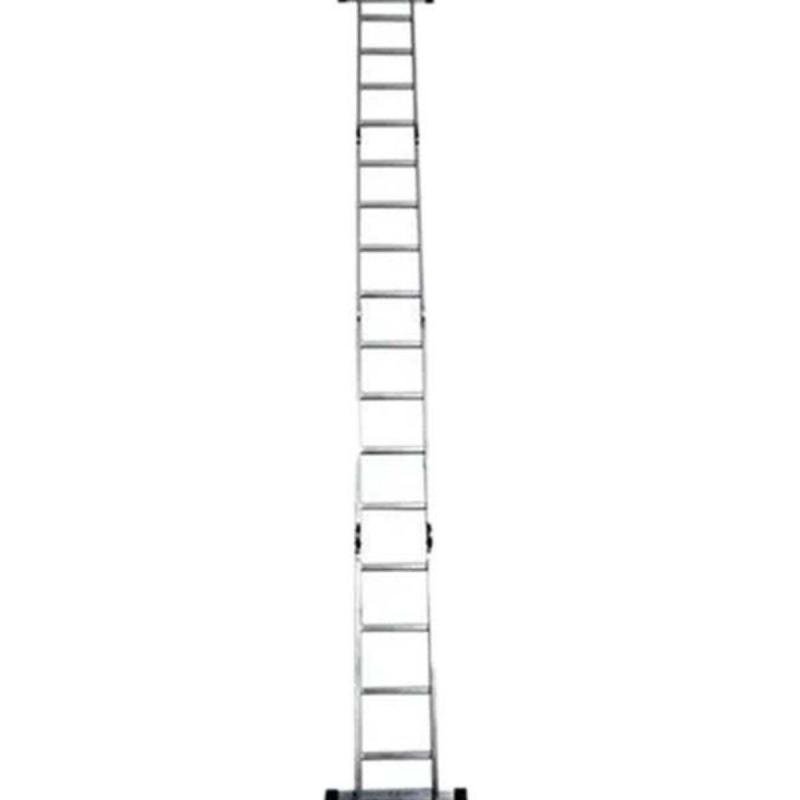 سلم متعدد الأغراض قابل للطي، 12 درجة، فضي، 90×28×35 سم