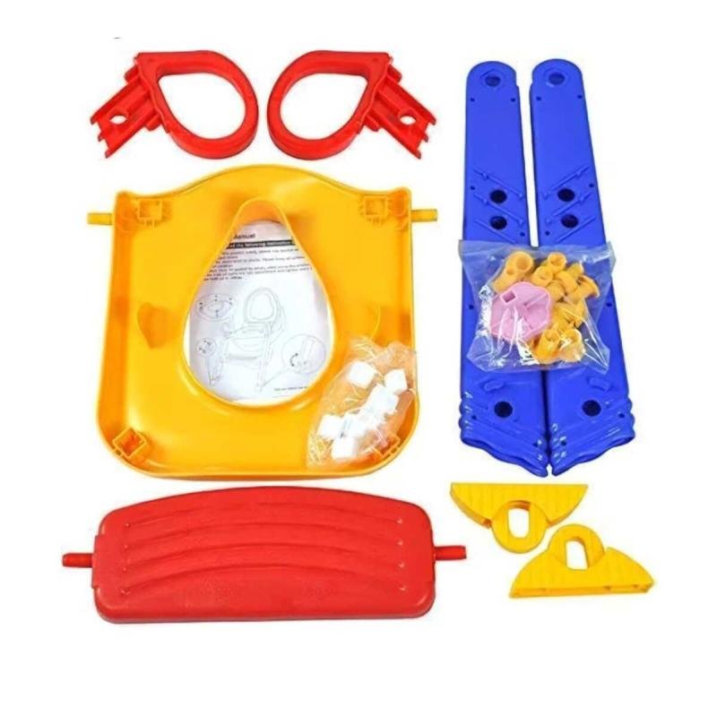 🚽 كرسي بوتي تدريب الأطفال على الحمام مع سلم ثابت وآمن قابل للطي والتعديل لجميع المراحيض