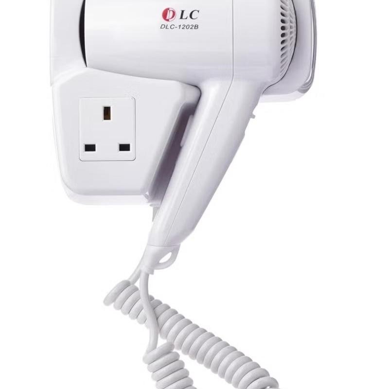 مجفف شعر مثبت على الحائط أبيض 1200 واط