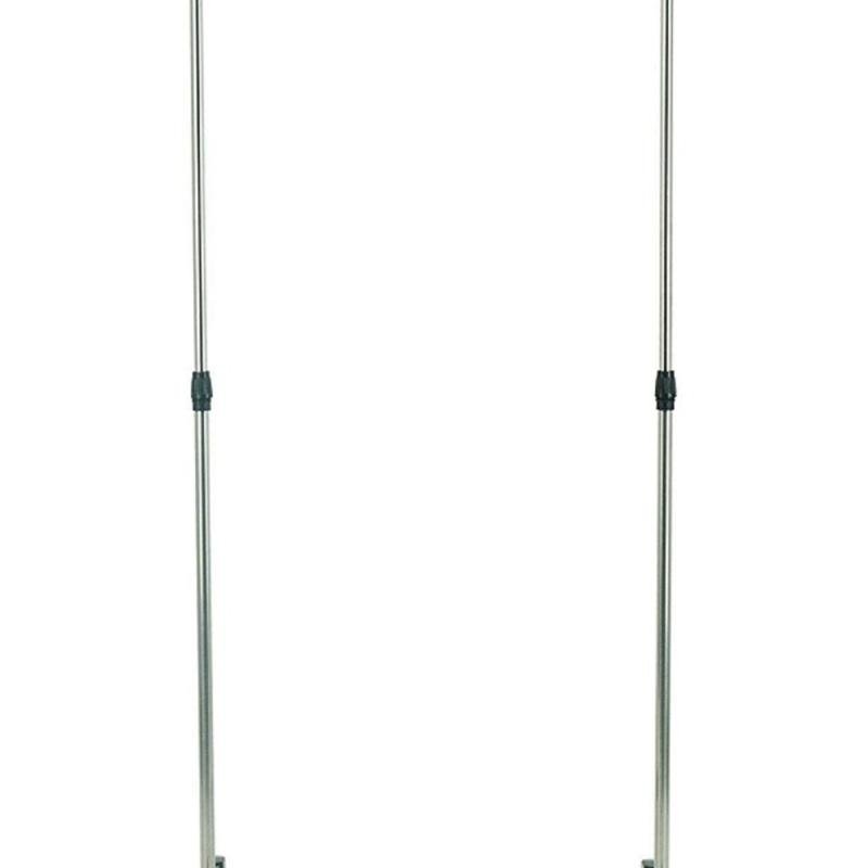 رف تجفيف ملابس منزلي مزدوج الطبقات من الستانلس ستيل، رف تخزين ملابس لغرفة المكتب والمطبخ رفوف تجفيف