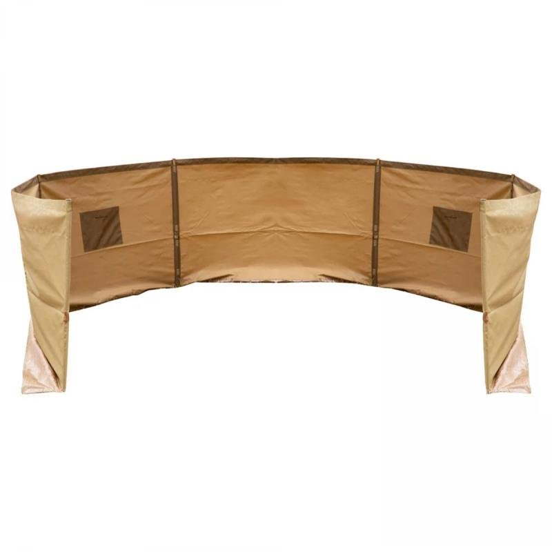 🏕️ رواق رحلات وتخييم مع شنطة – ساتر رياح عملي أصلي، مقاوم للماء، قابل للطي ( 150سم × 10 متر )