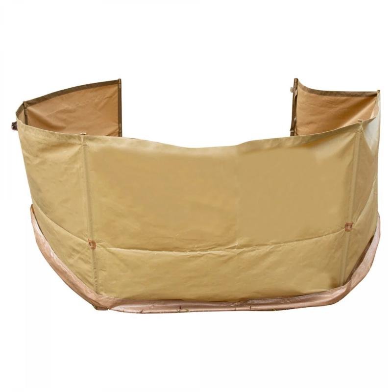 🏕️ رواق رحلات وتخييم مع شنطة – ساتر رياح عملي أصلي، مقاوم للماء، قابل للطي ( 150 سم × 6 متر )