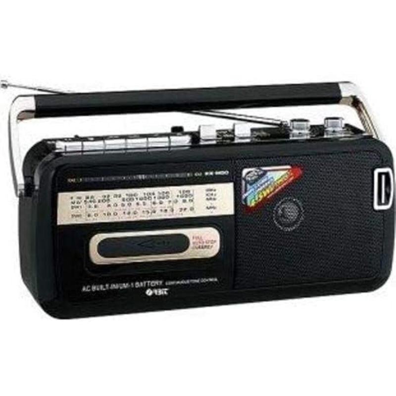 🔊 مسجل كاسيت وراديو كلاسيكي محمول من DLC– ميموري+ USB + راديو AM/FM/WM 🎶