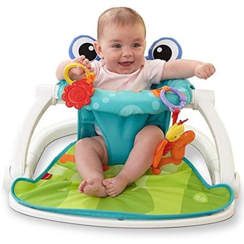 🧸 كرسي أرضي للأطفال مع ألعاب أنشطة – مريح وآمن للجلوس واللعب والتغذية