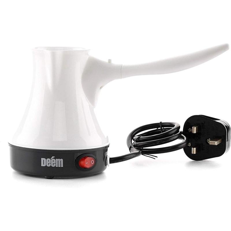 ☕ صانعة القهوة التركية من ديم – موديل JLR050C2 – بلاستيك أبيض