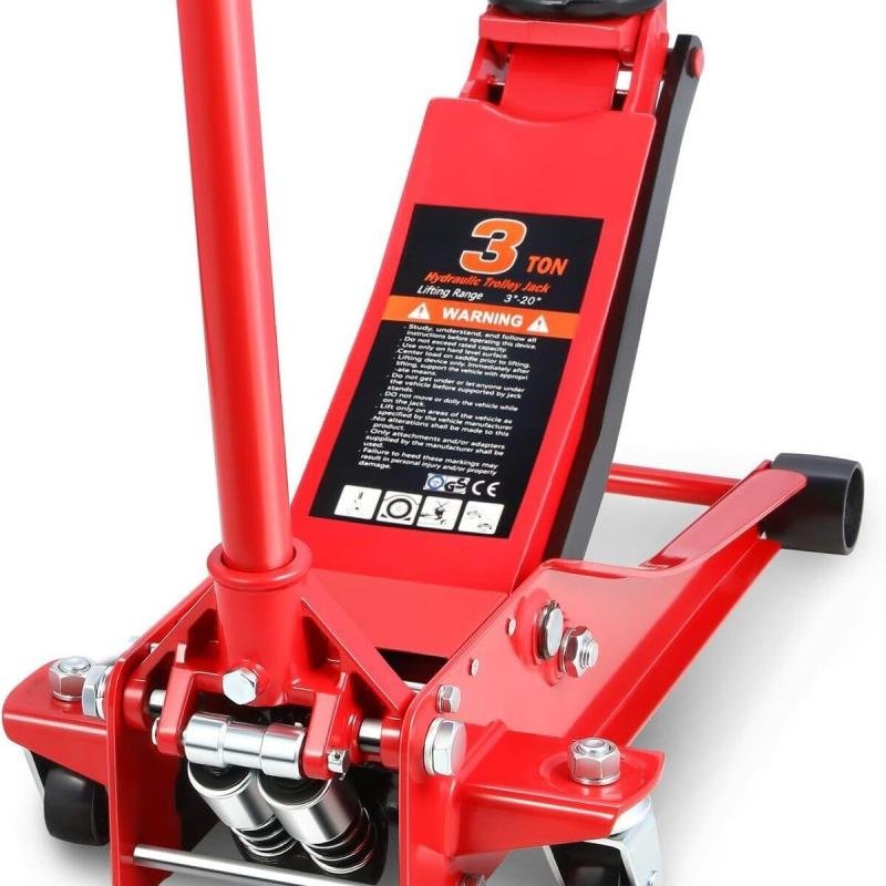 رافعة سيارة هيدروليكية أرضية 3 طن من BUNCA – مع حقيبة نقل، تصميم متين، مناسبة للورش والمنزل والسفر