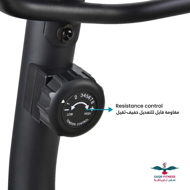 دراجة بمسند ظهر مغناطيسية أقصى وزن للمستخدم 110 كجم، موديل Bc-89033