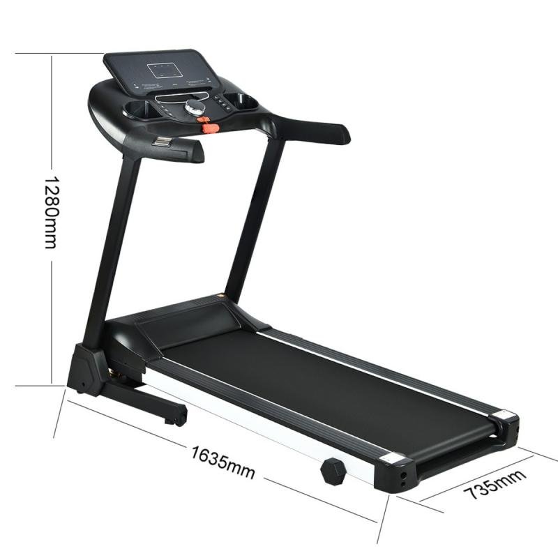 جهاز سير بقوة 4حصان يتحمل 140 كيلوا مساحة الجري 46*122 السرعه 0.8-16 كم 3 مستويات انحدار يدوي 610