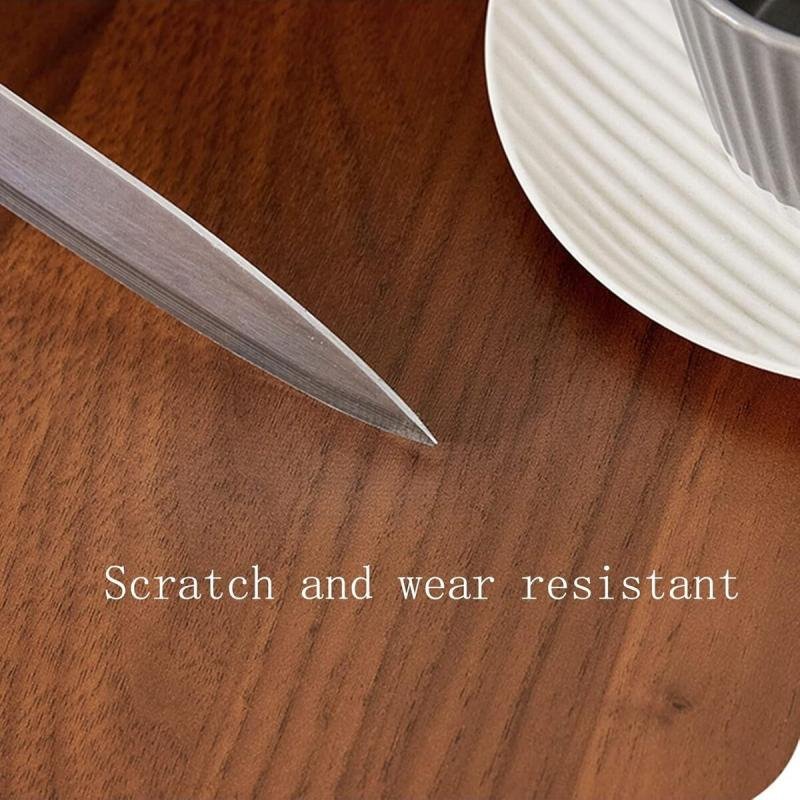 طاولة قهوة عصرية | طاولة جانبية على شكل حرف C بسطح خشبي على شكل زهرة وإطار معدني باللون البني