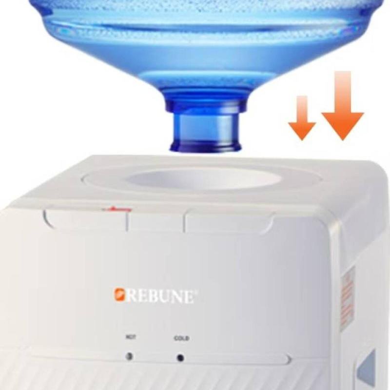 موزع مياه علوي، سعة 5 لترات، ساخن/بارد، RE-8-019 أبيض