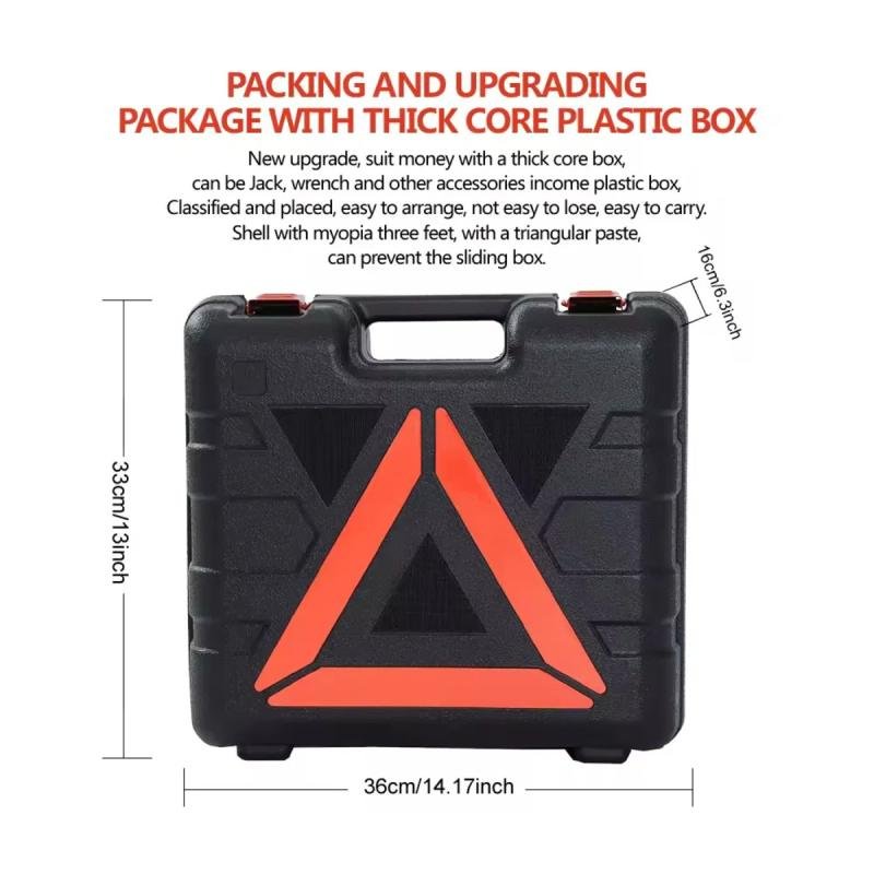 ✨ رافعة سيارة هيدروليك 5 طن كهربائية مع منفاخ ومفتاح كفرات 12 فولت وكشاف-4 في 1 خامة ممتازة 🚗