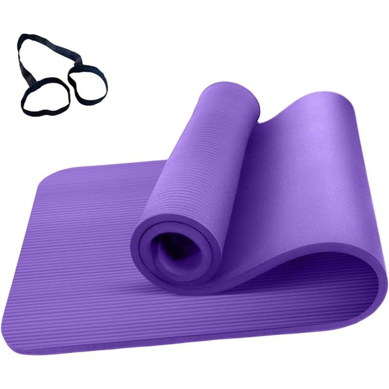 سجادة تمارين اليوغا عالية الكثافة بسمك 10 ملي مع فوم مريح للتمارين الرياضية واليوجا