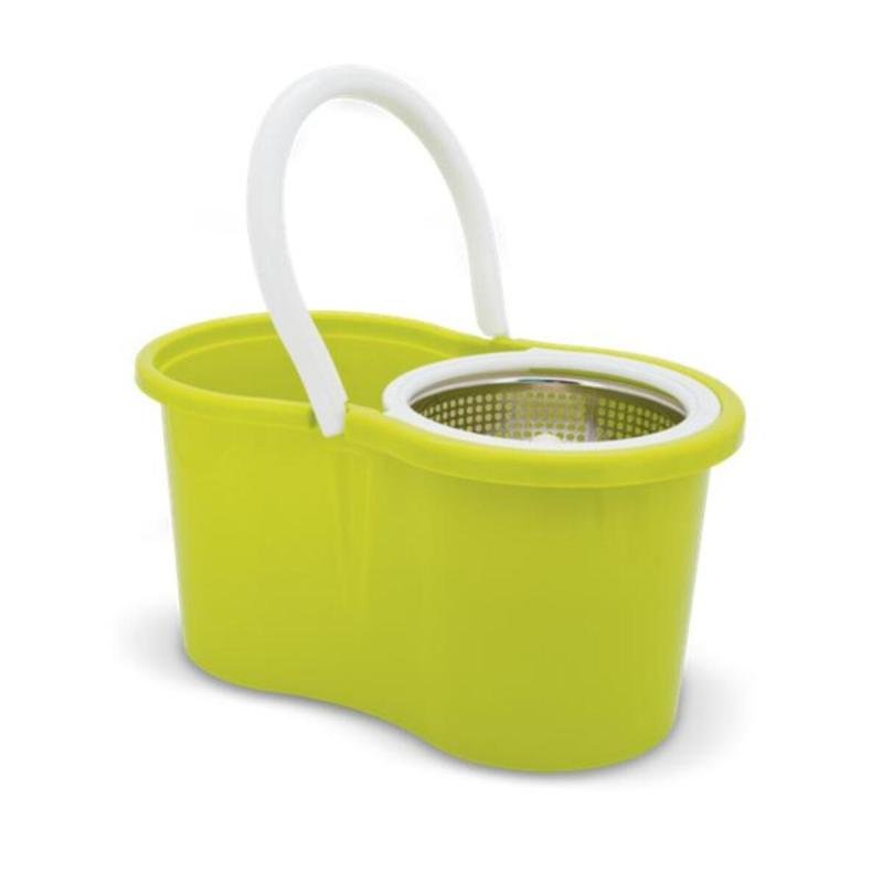 ممسحة دلو هوني بي ذات محركين تدور 360 درجة بمقبض طويل وقسمين