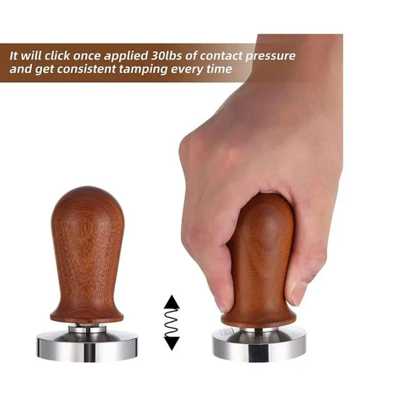 مكبس قهوة خشبي تصميم ( 4 ) - تامبر- 51 ملم