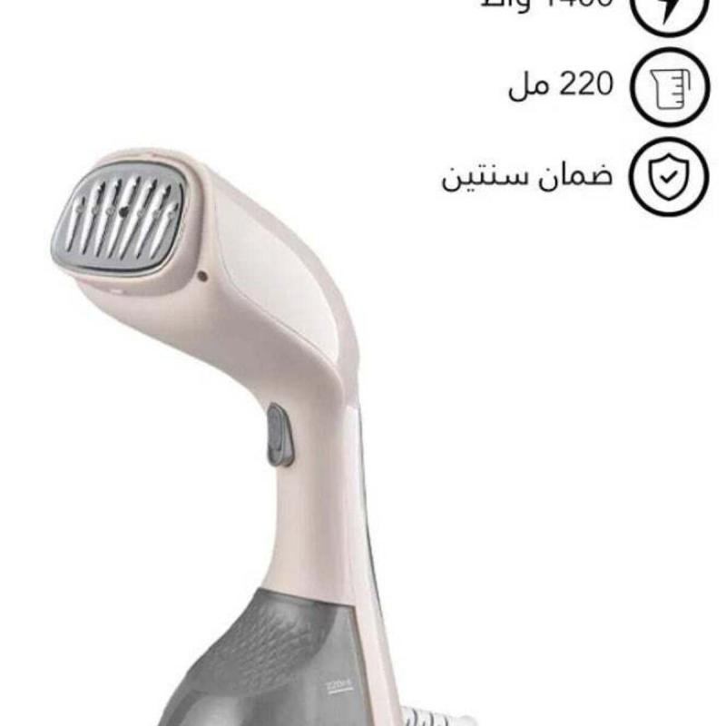 مكواة بخار محمولة باليد مع فرشاة لإزالة الوبر 220 مل 1400 واط