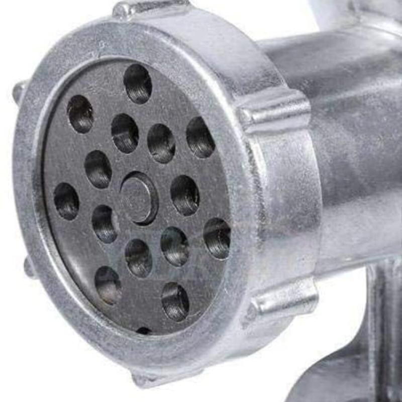 فرامة لحم يدوية من سبائك الألومنيوم – مفرمة لحم متعددة الوظائف لصنع البرجر والنقانق – مقاس 10