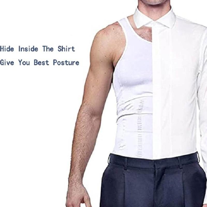 فيست تنحيف الجسم للرجال،قمصان ضغط للتثدي، سترة داخلية للتحكم في البطن،مشد سليم لنحت الجسم