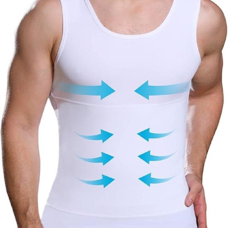 فيست تنحيف الجسم للرجال،قمصان ضغط للتثدي، سترة داخلية للتحكم في البطن،مشد سليم لنحت الجسم